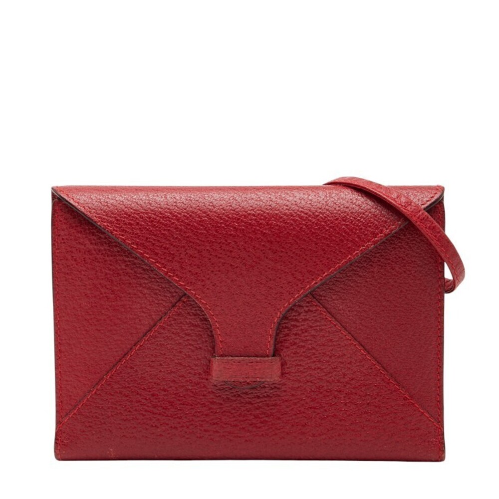 Gucci Crossbody Wallet Red Leather